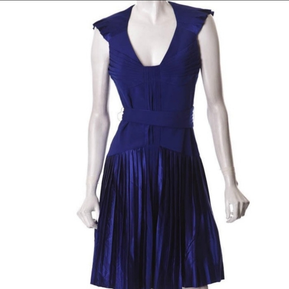 Zac Posen Navy Silk Dress - Picture 2 of 12